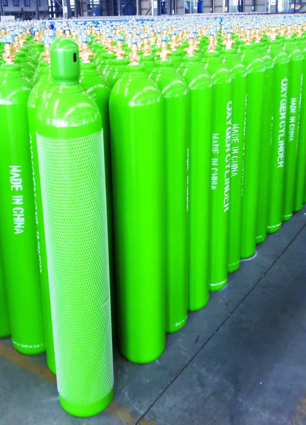 46.7L 230bar ISO Tped Seamless Steel Nitrogen/Hydrogen/Helium/Argon/Mixed Gas Cylinder